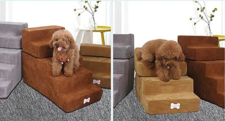 Padded Foldable Dog Stairs - image 3