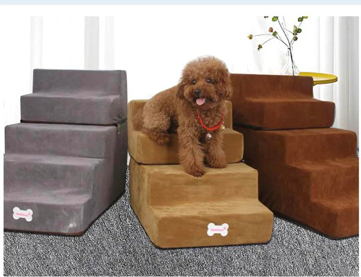 Padded Foldable Dog Stairs - image 5
