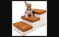 Foldable Storage Pet Stairs with Hidden Compartment