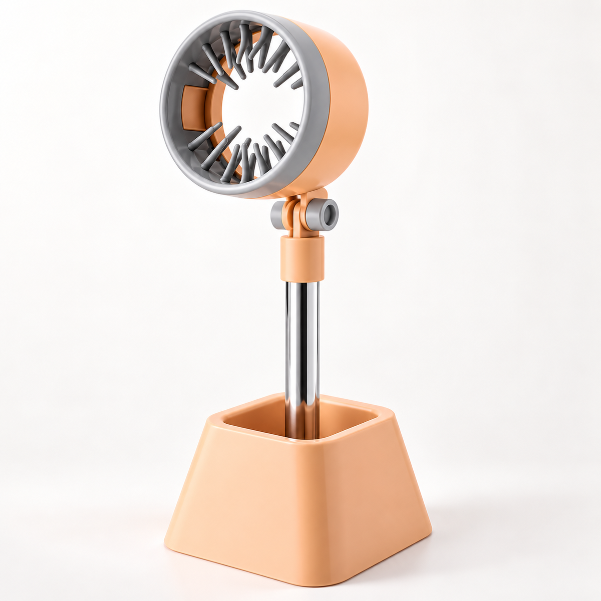 Adjustable pet hair dryer stand and holder detail