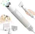 Portable high-velocity dog dryer with grooming nozzles