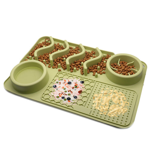Dog slow feeder lick mat